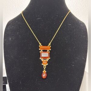Roxanne Assoulin vintage runway piece with large statement pendant